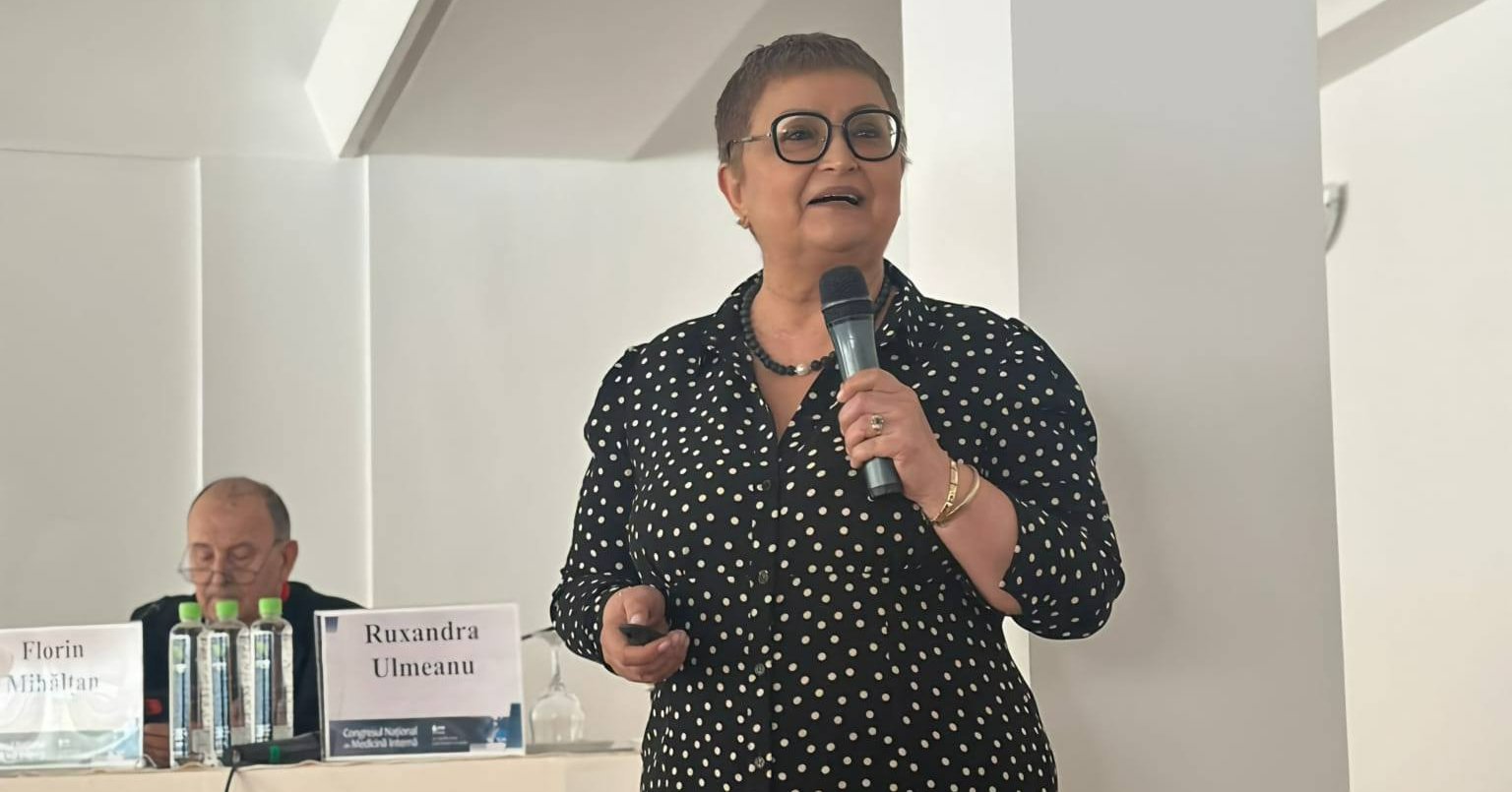 Prof. Dr. Ruxandra Ulmeanu, invitat de onoare, lector și moderator al Simpozionului „Actualități în managementul Patologiei toracice”