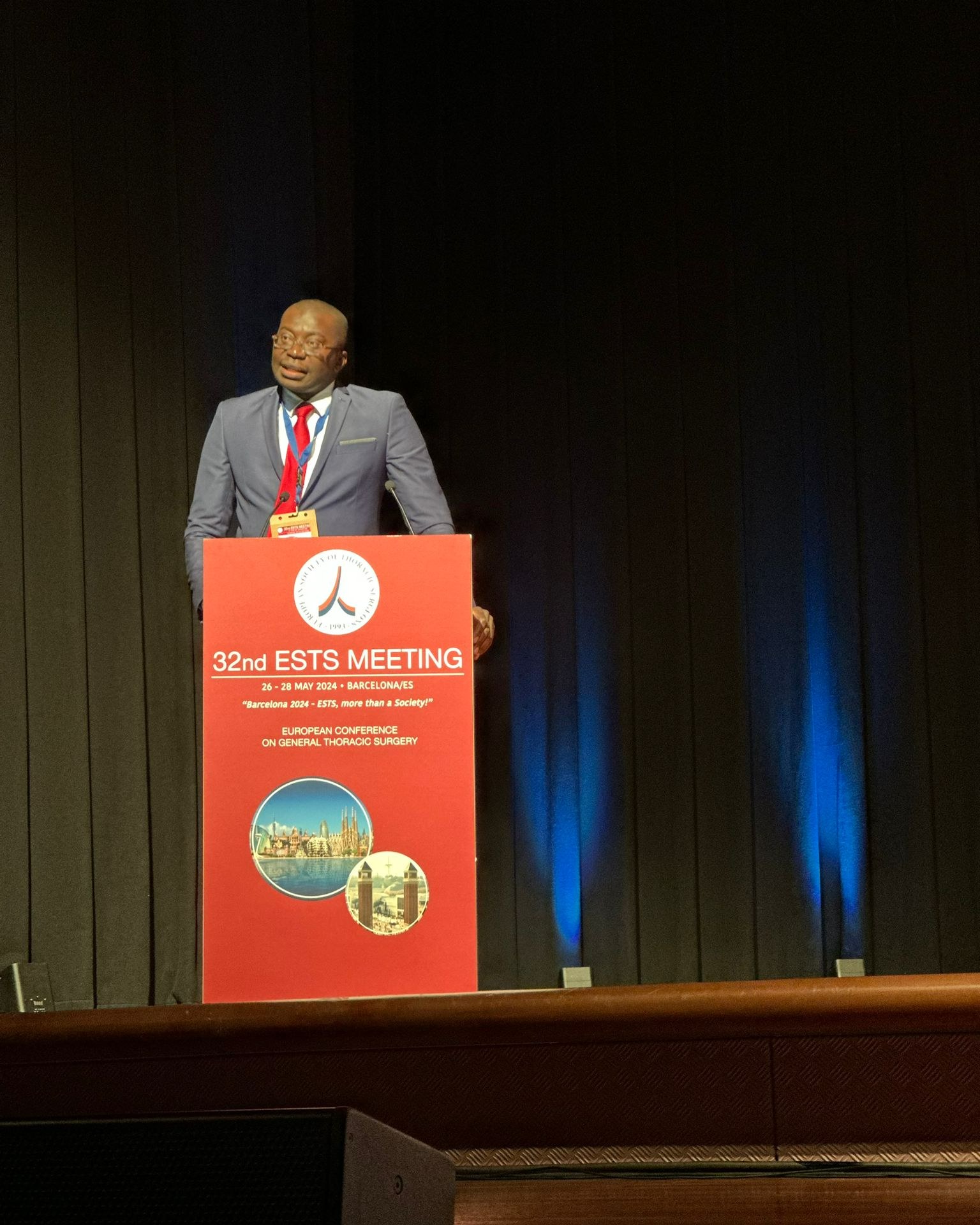 Dr. Joseph Lula Lukadi, speaker la cea de-a 32-a ediție a Conferinței Europene de Chirurgie Toracică, la Barcelona