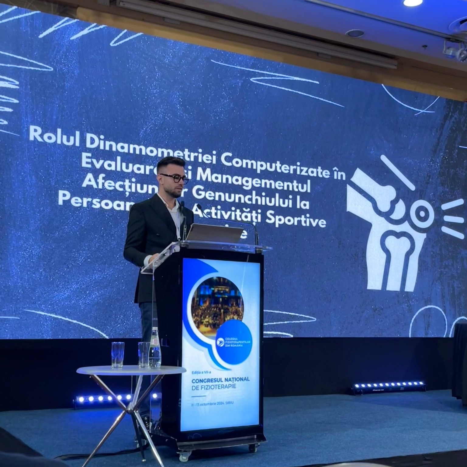Alin Paraschiv, fizioterapeut și coordonatorul Centrului de Recuperare Medicală NORD, a participat ca speaker în cadrul Congresului Național de Fizioterapie